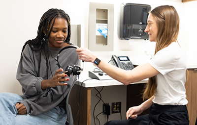 NUCASLL conducting a hearing exam